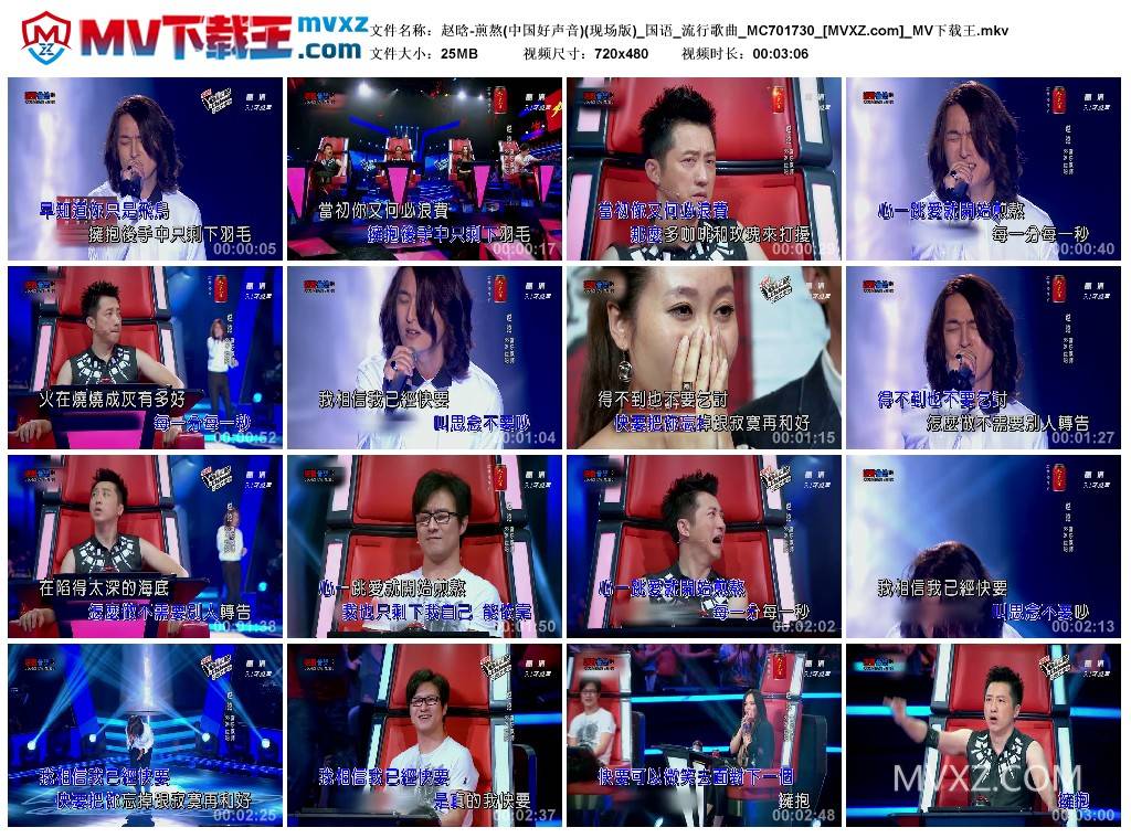 赵晗-煎熬(中国好声音)(现场版)_国语_流行歌曲_MC701730